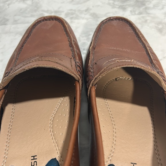 NUNN BUSH MENS BROWN LEATHER SLIP ON LOAFERS Sz 8.5 - Picture 5 of 9